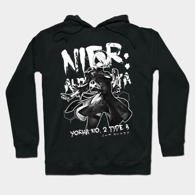 Nier 2B Hoodie by michelo13